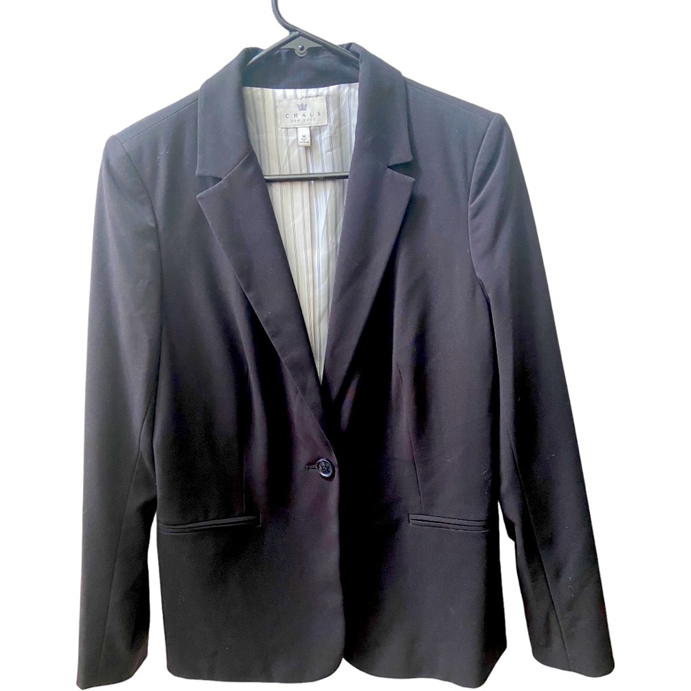 Chaus Suit Blazer w Pinstripe Lining